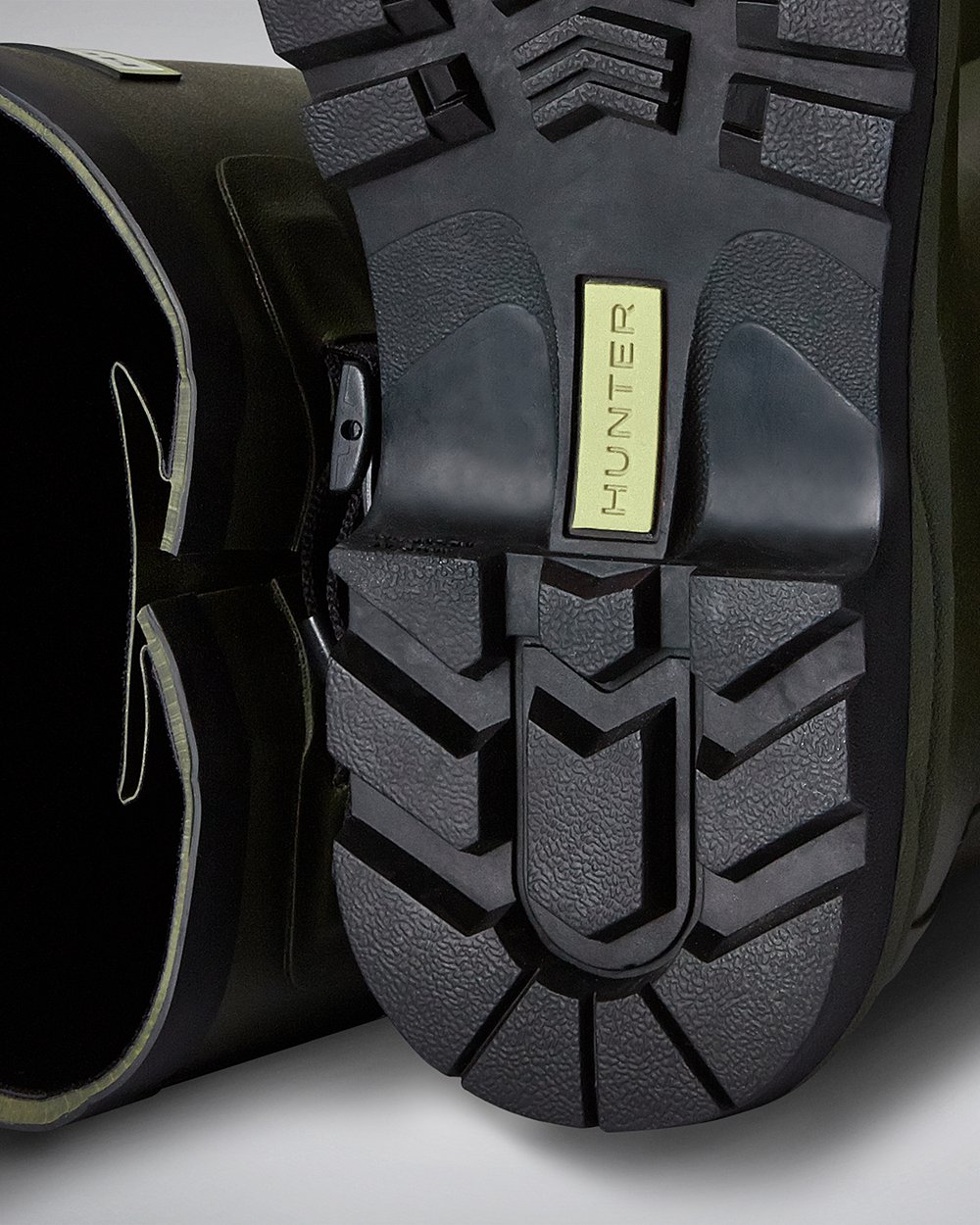 Hunter Uzun Yağmur Çizmeleri Bayan Koyu Zeytin Yeşili - Balmoral Classic - Türkiye XP3862109